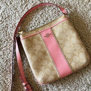 Coach Tan and Pink Women's Bag